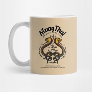 Vintage Muay Thai Tattoo Snakes Mug